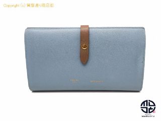 セリーヌ CELINE セリーヌ 水色 2つ折り長財布 サイフ 【 TM2009093 】の基本紹介画像