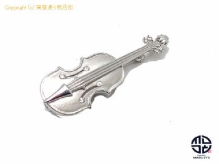 田崎真珠 TASAKI 田崎 K18WG 18金ホワイトゴールド ダイヤモンド ペンダント ブローチ ヴァイオリンモチーフ 【 TM2010184 】の基本紹介画像