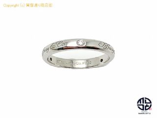 ティファニー TIFFANY ティファニー ノーツ ルシダ バンド PT950 プラチナ ダイヤモンド 3ピース リング 指輪 7.5号 【 TM2011028 】の基本紹介画像