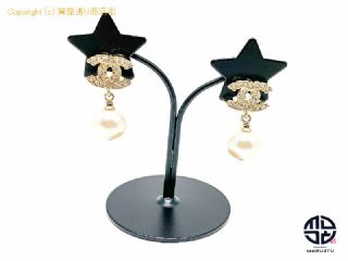 シャネル CHANEL シャネル ラインストーン ココマーク フェイクパール スウィング ピアス A12P 【 TM2011057 】の基本紹介画像