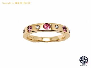 4℃ 4℃ ヨンドシー K18 18金ピンクゴールド トルマリン ダイヤモンド リング 指輪 6号 【 TM2012136 】の基本紹介画像