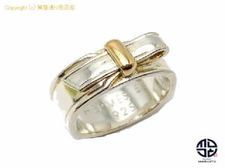エルメス HERMES エルメス SV925 750 コンビ アルテミス ベルト リング 指輪 【 TM2012150 】の基本紹介画像