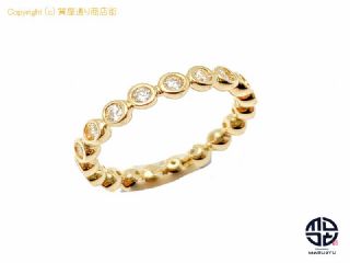 スタージュエリー STAR JEWELRY スタージュエリー K18 18金イエローゴールド 透明石 エタニティ リング 指輪 8号 【 TM2012134 】の基本紹介画像