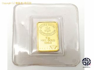 K24 純金 スイスバンク SWISS BANK インゴット 5.0g ブリスターパック入り 未開封 【 TM2101023 】の基本紹介画像