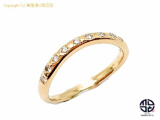 K18 18金イエローゴールド ダイヤモンド リング 指輪 D0.13ct 12号 【 TM2101064 】の基本紹介画像