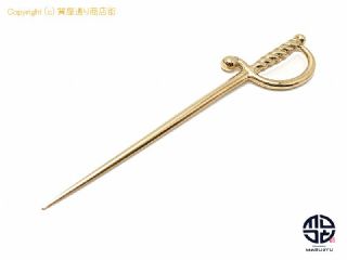 TIFFANY ティファニー 14K 14金イエローゴールド カクテルピン サーベルモチーフ カクテルピック 【 TM2101030 】の基本紹介画像