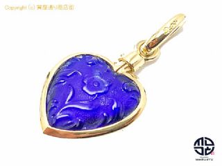 Pomellato ポメラート 18KT 18金イエローゴールド ハート ガラス ペンダント チャーム 【 TM2103139 】の基本紹介画像