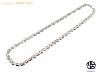 PT1000 純プラチナ デザイン ネックレス チェーン NC 約42cm 約12.3g 【 TM2103143 】の基本紹介画像