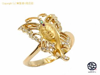 Carrera y Carrera カレライカレラ 750 18金イエローゴールド ダイヤ リング 指輪 15号 【 TM2103146 】の基本紹介画像