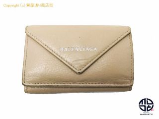 バレンシアガ バレンシアガ ペーパー ミニウォレット 3つ折り財布 【 TM2103209 】の基本紹介画像