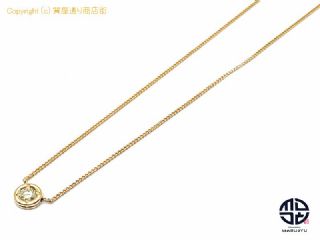 K18 18金イエローゴールド ダイヤモンド D0.377 プチ ネックレス NC 【 TM2104123 】の基本紹介画像