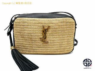 イヴ サンローラン SAINT LAURENT サンローラン ラフィア ショルダーバック カメラバック 【 TM2104155 】の基本紹介画像