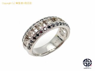 田崎真珠 TASAKI 田崎 タサキ ダイヤモンド ブラックダイヤ リング 指輪 ダイヤ0.98ct 10号 【 TM2105026 】の基本紹介画像