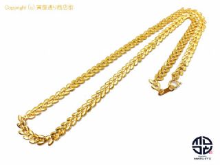 K24 純金 デザイン ネックレス チェーン NC 約43cm 約11.4g 【 TM2105072 】の基本紹介画像