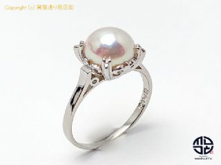 田崎真珠 TASAKI 田崎 タサキ PT900 プラチナ アコヤパール 真珠 リング 指輪 11号 【 TM2106122 】の基本紹介画像