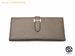 エルメス HERMES エルメス エプソン エタン ゴールド金具 ベアンスフレ 長財布 サイフ A刻印(2017年製) 【 TM2107126 】の基本紹介画像