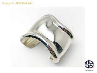 ティファニー TIFFANY ティファニー SV925 シルバー エルサペレッティ ボーンカフ Lサイズ バングル ブレスレット アクセサリー 左手用 【 TM2111001 】の基本紹介画像