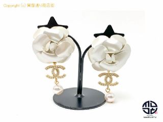 シャネル CHANEL シャネル ココマーク カメリア ゴールドカラー ピアス A20A 大ぶり アクセサリー 【 TM2210094 】の基本紹介画像