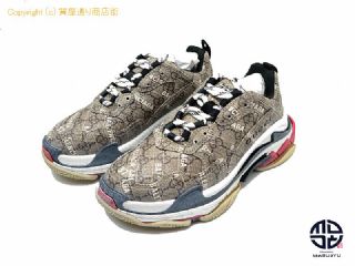 グッチ/バレンシアガ GUCCI x  BALENCIAGA グッチ バレンシアガ コラボコレクション Triple S トリプルS スニーカー 靴 24.5cm 【 TM2112034 】の基本紹介画像