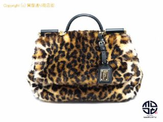 ドルチェ&ガッバーナ DOLCE&GABBANA SICILY ドルチェ&ガッバーナ シシリー フェイクファー ヒョウ柄 2WAYショルダーバック 【 TM2112106 】の基本紹介画像