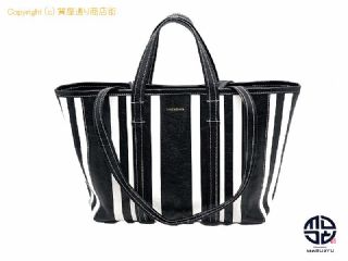 バレンシアガ BALENCIAGA バレンシアガ ネオバザール ストライプ ショッパー トートバック ミディアム 【 TM2112109 】の基本紹介画像