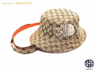 グッチ ノースフェイス GUCCI x THE NORTH FACE グッチ x ノースフェイス コラボ リバーシブル ハット キャップ 帽子 【 TM2201001 】の基本紹介画像