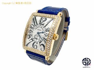 フランク ミュラー FRANCK MULLER フランクミュラー ロングアイランド ダイヤ 金無垢 750YG クロコレザー 950 S6 D レディース 腕時計 手巻き 【 TM2201036 】の基本紹介画像