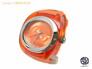 グッチ GUCCI グッチ SYNC シンク 137.1 オレンジ メンズ 腕時計 クオーツ QZ 電池式 【 TM2201038 】の基本紹介画像