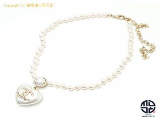 シャネル CHANEL シャネル CCロゴ ハート パール ネックレス 【 TM2201085 】の基本紹介画像