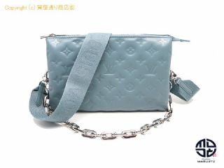 ルイ ヴィトン LOUIS VUITTON ルイヴィトン ラムスキン クッサンPM ブルーグラシエール 2WAYショルダーバック 【 TM2202002 】の基本紹介画像