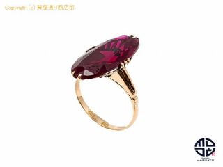 K18 18金ローズゴールド 合成石 リング 指輪 10.5号 【 TM2201114 】の基本紹介画像