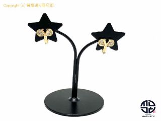 Valentino garavani ヴァレンチノ 750 18金イエローゴールド ダイヤモンド イヤリング アクセサリー 【 TM2201123 】の基本紹介画像