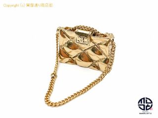 シャネル CHANEL シャネル ゴールドカラー マトラッセ バックモチーフ ブローチ 02P アクセサリー 【 TM2201136 】の基本紹介画像