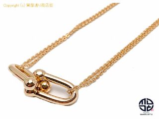 ティファニー TIFFANY ティファニー 750 K18 18金ローズゴールド ハードウェア ダブルリンク ペンダント ネックレス アクセサリー 【 TM2201144 】の基本紹介画像