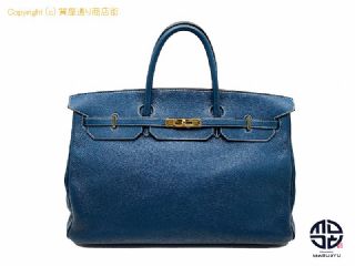 エルメス バーキン HERMES エルメス トゴ ゴールド金具 バーキン40 ブルータラサ ハンドバック □G刻印 【 TM2201157 】の基本紹介画像