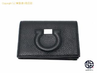 フェラガモ Ferragamo フェラガモ ガンチーニ レザー コンパクト 2つ折り財布 22D514 0736967 【 TM2202075 】の基本紹介画像
