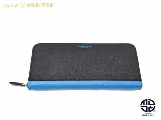 プラダ PRADA プラダ バイカラー サフイアーノ ジッピーウォレット 長財布 【 TM2202084 】の基本紹介画像