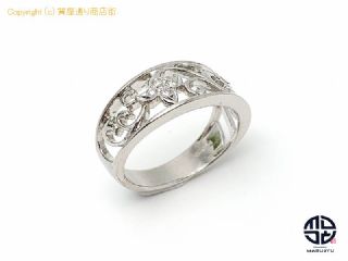 ミキモト MIKIMOTO ミキモト K18 18金ホワイトゴールド ダイヤモンド リング 指輪 約10号 アクセサリー 【 TM2202091 】の基本紹介画像