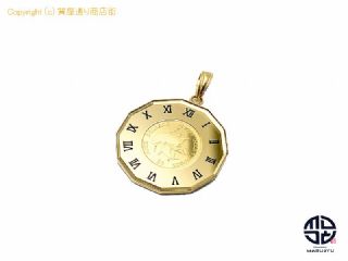 K24 K18 24金 18金イエローゴールド エリザベス2世 2021年 イルカコイン 4ドル マザーズラブ クック諸島 1/30オンス 金貨 コイン ペンダント チャーム 約4.5g 【 TM2203083 】の基本紹介画像