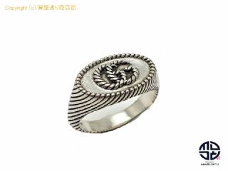 グッチ GUCCI グッチ SV925 シルバー GGマーモント ダブルGロゴ リング 指輪 21号(実寸20号) アクセサリー 【 TM2202101 】の基本紹介画像