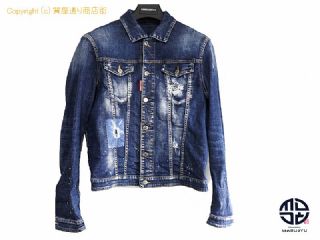 ディースクエアード2 DSQUARED2 ディースクエアード2 デニム ジャケット ダメージ加工 ペイント加工 【 TM2205004 】の基本紹介画像