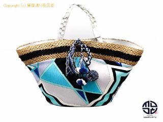 エミリオプッチ EMILIO PUCCI エミリオプッチ トートバック カゴバック 籠 かご 【 TM2205031 】の基本紹介画像