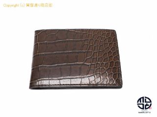クロコダイル TOM FORD トムフォード クロコダイル 2つ折り財布 札入れ 【 TM2206005 】の基本紹介画像