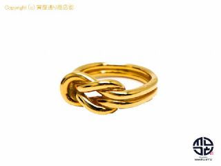 エルメス HERMES エルメス GP 金メッキ ゴールドカラー アタメ スカーフリング 【 TM2206006 】の基本紹介画像