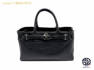 M.U.L M.U.L エムユーエル レザー クロコ調 トートバック 【 TM2206041 】の基本紹介画像