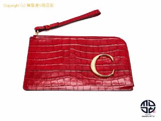 クロエ Chloe クロエ クロコ調 クラッチバック セカンドバック 【 TM2206123 】の基本紹介画像