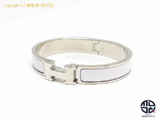 エルメス HERMES エルメス エナメル クリックH ブレスレット バングル ホワイト 【 TM2206154 】の基本紹介画像