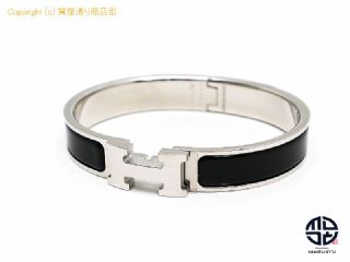 エルメス HERMES エルメス クリックH PM ブレスレット バングル ブラック 【 TM2206155 】の基本紹介画像