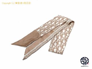 クリスチャン ディオール ディオール シルク オブリーク ベージュ系 ミッツァ スカーフ ツイリー アパレル 【 TM2207122 】の基本紹介画像