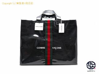 グッチ GUCCI x COMME des GARCONS グッチ&コムデギャルソン コラボ シェリーライン ビニール トートバック 【 TM2210040 】の基本紹介画像
